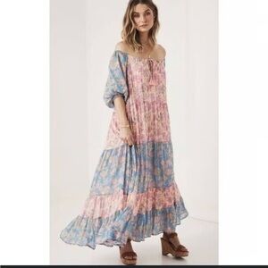 Spell and the Gypsy Juniper Patchwork Maxi Dress Size Large